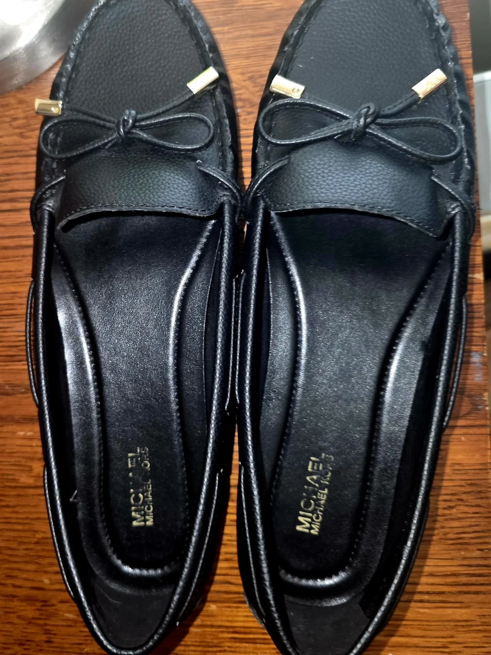 Women's MK Michael Kors Sz 9 Black Slip On Flats - Worn Once!